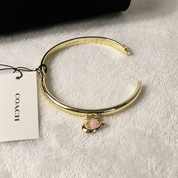 Coach Charm Hinge Bangle Bracelet - Picture 2 of 4